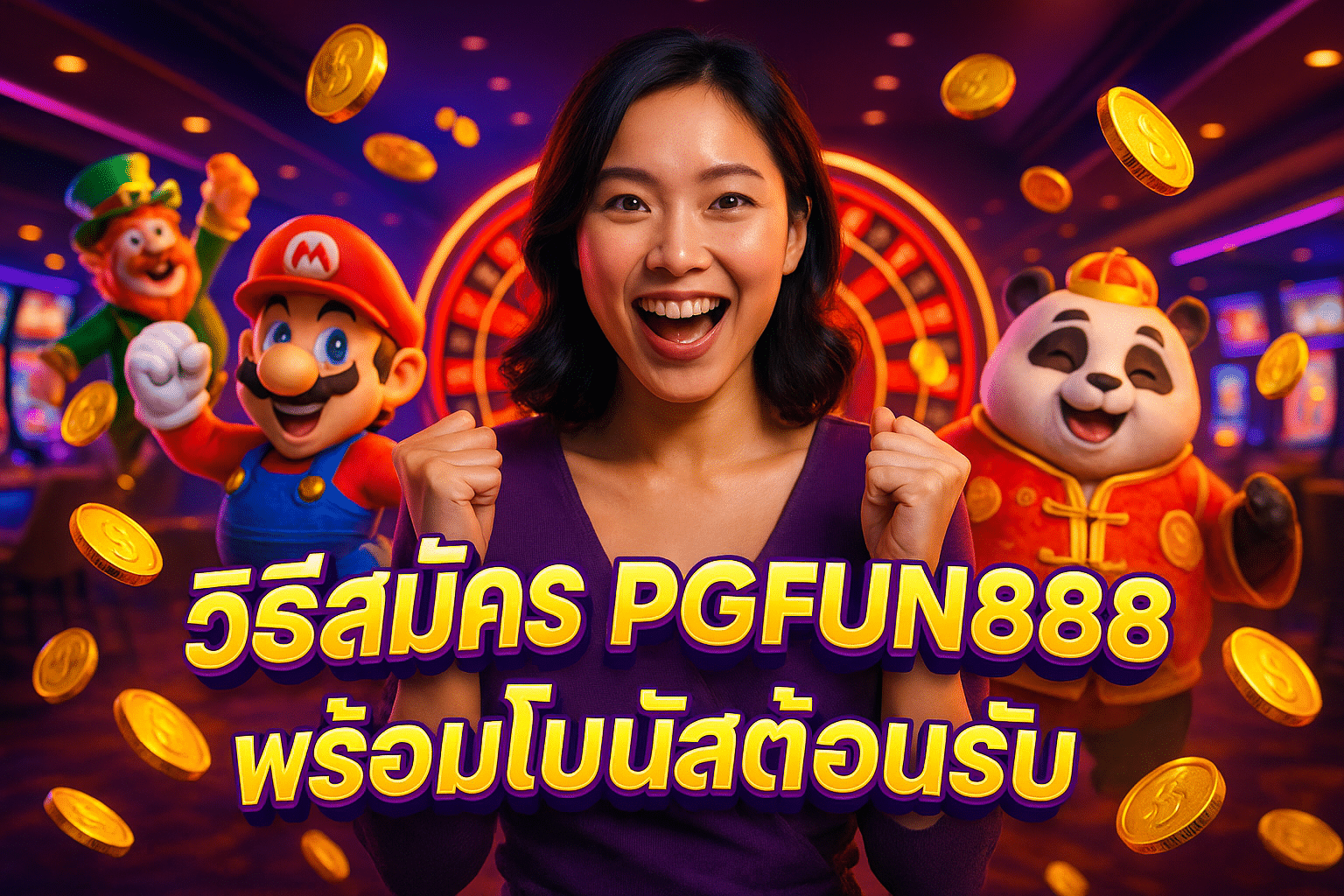 วิธีสมัคร PGFUN888 พร้อมโบนัสต้อนรับ