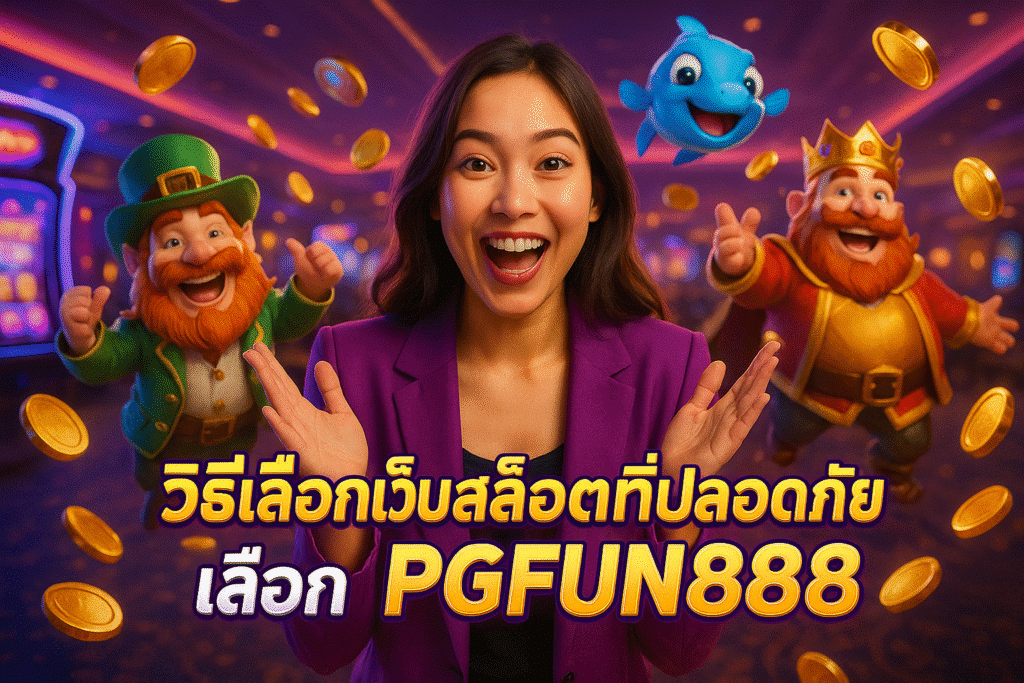 วิธีเลือกเว็บสล็อตที่ปลอดภัย เลือก PGFUN888