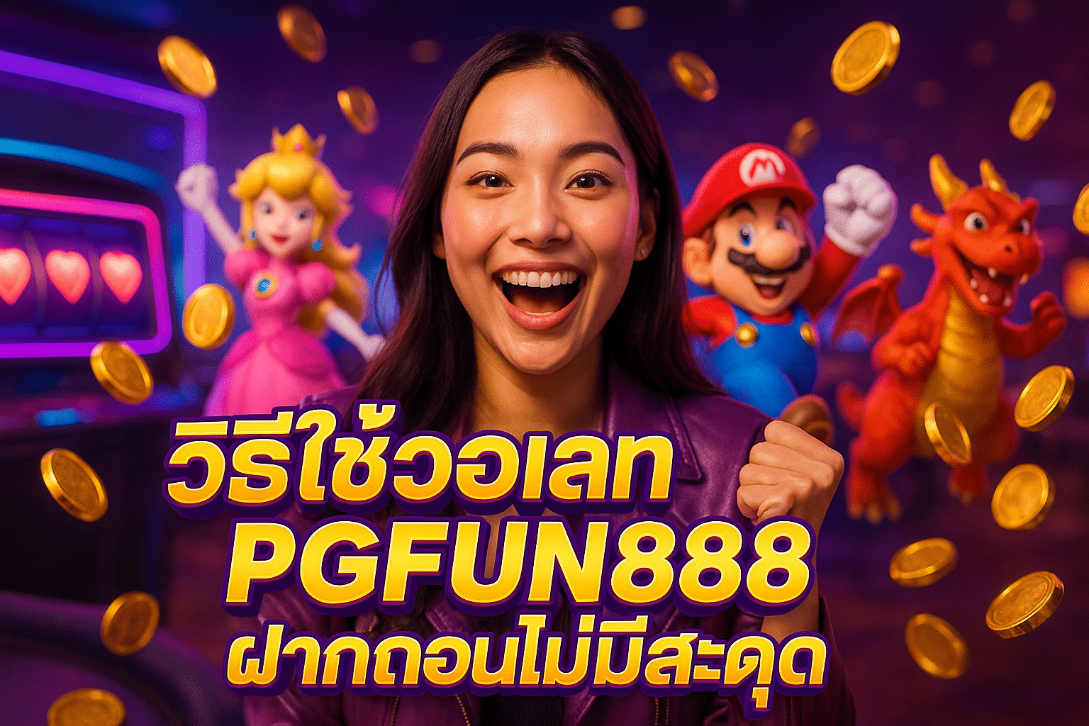 วิธีใช้วอเลท PGFUN888 ฝากถอนไม่มีสะดุด